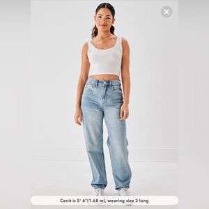 Light Blue Denim Baggy Jean